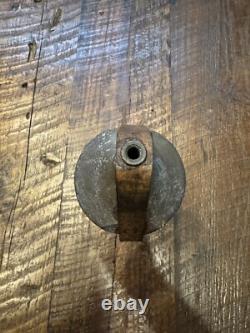 Vintage Self Propelled Fire Sewer Pipe Cleaning Nozzle Red Head Solid Brass 11