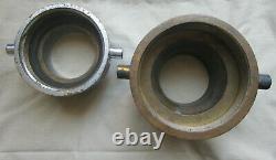 Vintage Set of Two Fire Hose Hydrant Adapter Akron Hayward & Co NYC Fire Dept