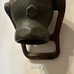 Vintage Solid Brass Akron 2069 Fire Hose Nozzle