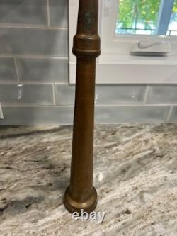 Vintage Solid Brass Fire Hose Nozzle Firefighting