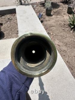 Vintage Solid Brass Fire Hose Nozzle Likely Gustin Bacon MFG Antique