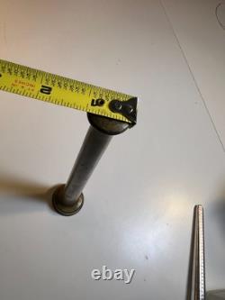 Vintage Solid Brass Fire Hose Nozzle Tip 12 Tapered Threaded End Antique Fire