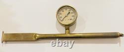 Vintage Solid Brass Fire Hydrant Pressure Gauge Brass Marsh Gauge
