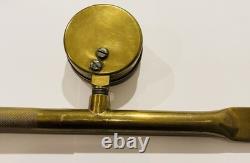 Vintage Solid Brass Fire Hydrant Pressure Gauge Brass Marsh Gauge