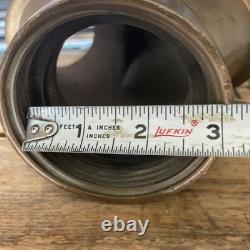 Vintage Solid Brass Fire Hydrant Siamese Water Hose Wye Y Splitter 3 Thread 6LB