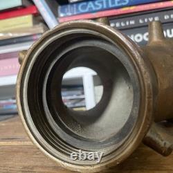 Vintage Solid Brass Fire Hydrant Siamese Water Hose Wye Y Splitter 3 Thread 6LB