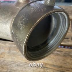 Vintage Solid Brass Fire Hydrant Siamese Water Hose Wye Y Splitter 3 Thread 6LB
