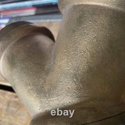 Vintage Solid Brass Fire Hydrant Siamese Water Hose Wye Y Splitter 3 Thread 6LB