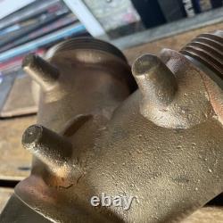 Vintage Solid Brass Fire Hydrant Siamese Water Hose Wye Y Splitter 3 Thread 6LB