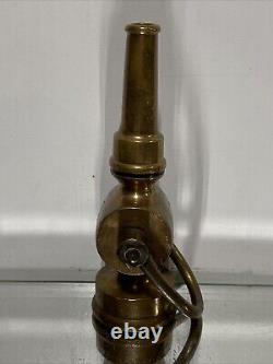 Vintage Solid Copper Fire Hose Nozzle Handle