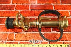 Vintage The Wooster Brass Co PP Quad-Way Fire Hose Nozzle Firefighter Dept