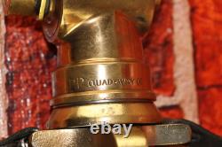 Vintage The Wooster Brass Co PP Quad-Way Fire Hose Nozzle Firefighter Dept