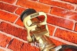 Vintage The Wooster Brass Co PP Quad-Way Fire Hose Nozzle Firefighter Dept