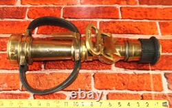 Vintage The Wooster Brass Co PP Quad-Way Fire Hose Nozzle Firefighter Dept