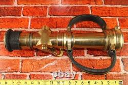 Vintage The Wooster Brass Co PP Quad-Way Fire Hose Nozzle Firefighter Dept