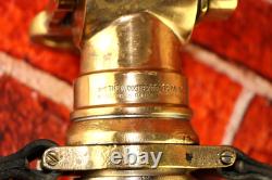 Vintage The Wooster Brass Co PP Quad-Way Fire Hose Nozzle Firefighter Dept