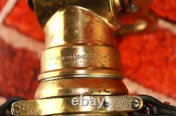 Vintage The Wooster Brass Co PP Quad-Way Fire Hose Nozzle Firefighter Dept
