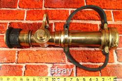Vintage The Wooster Brass Co PP Quad-Way Fire Hose Nozzle Firefighter Dept