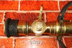 Vintage The Wooster Brass Co PP Quad-Way Fire Hose Nozzle Firefighter Dept