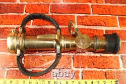 Vintage The Wooster Brass Co PP Quad-Way Fire Hose Nozzle Firefighter Dept