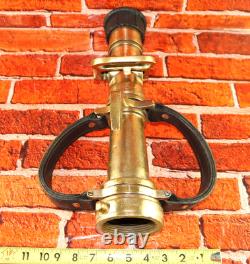 Vintage The Wooster Brass Co PP Quad-Way Fire Hose Nozzle Firefighter Dept