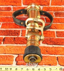 Vintage The Wooster Brass Co PP Quad-Way Fire Hose Nozzle Firefighter Dept