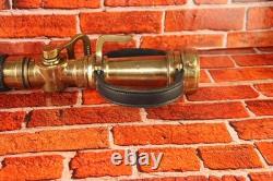 Vintage The Wooster Brass Co PP Quad-Way Fire Hose Nozzle Firefighter Dept