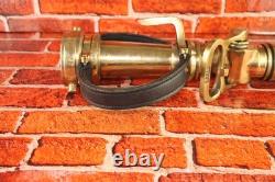 Vintage The Wooster Brass Co PP Quad-Way Fire Hose Nozzle Firefighter Dept