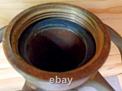 Vintage UNDERWRITERS 10-67 wrapped brass FIRE HOSE PLAYPIPE with NOZZLE 30 Nice