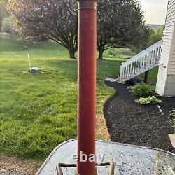 Vintage UNDERWRITERS Wrapped Brass Fire Hose Playpipe with Nozzle 31 inches
