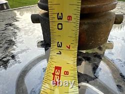 Vintage UNDERWRITERS Wrapped Brass Fire Hose Playpipe with Nozzle 31 inches