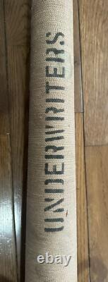 Vintage UNDERWRITERS Wrapped Brass Fire Hose Playpipe with Nozzle 31 inches Water