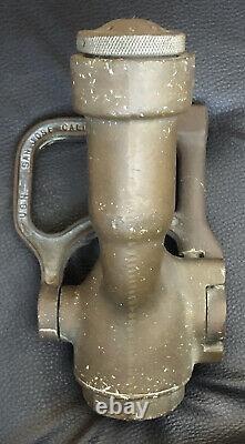 Vintage USN Brass Corp Navy Flight Deck Fire Control Nozzle, San Jose, Calif