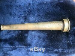Vintage US Navy 12 by 1.5 Fire Hose Nozzle