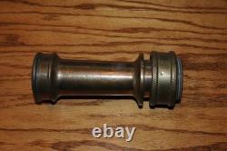 Vintage U. S. N. United States Navy U. S. L. Brass Fire Hose Nozzle Attachment 1-1/4