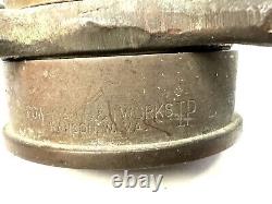 Vintage Underwriters 9-65 Wrapped Brass Fire Hose Playpipe with Nozzle 30 inches