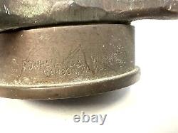 Vintage Underwriters 9-65 Wrapped Brass Fire Hose Playpipe with Nozzle 30 inches
