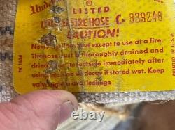 Vintage Underwriters Laboratory, Inc Fire Hose Linen 1964 Made In USA