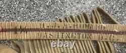 Vintage Unlined 50ft 1 1/4 Fire Hose Washington DC Withnozzle HJM Howard Hercules