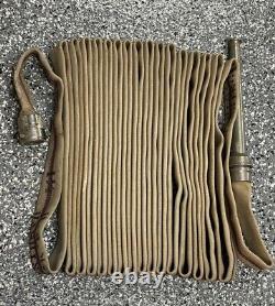 Vintage Unlined 50ft 1 1/4 Fire Hose Washington DC Withnozzle HJM Howard Hercules