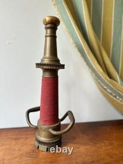 Vintage WD Allen Allenco Chicago Wrapped Fire Hose Nozzle Brass 1942 17.5