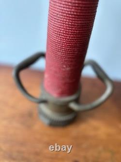 Vintage WD Allen Allenco Chicago Wrapped Fire Hose Nozzle Brass 1942 17.5