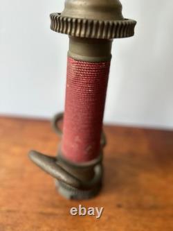 Vintage WD Allen Allenco Chicago Wrapped Fire Hose Nozzle Brass 1942 17.5