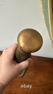 Vintage WD Allen Allenco Chicago Wrapped Fire Hose Nozzle Brass 1942 17.5