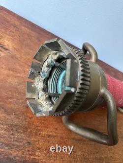 Vintage WD Allen Allenco Chicago Wrapped Fire Hose Nozzle Brass 1942 17.5