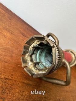 Vintage WD Allen Allenco Chicago Wrapped Fire Hose Nozzle Brass 1942 17.5
