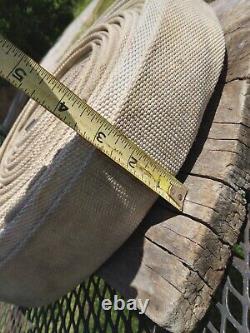 Vintage WD Allen Co. 75 ft Firehose and Brass Nozzle