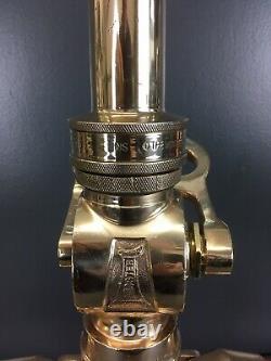 Vintage WOOSTER 21/2 in. FIRE NOZZLE With WOOSTER SHUT OFF & TIP. / polished