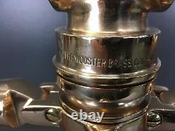 Vintage WOOSTER 21/2 in. FIRE NOZZLE With WOOSTER SHUT OFF & TIP. / polished