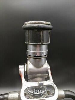 Vintage WOOSTER Brass Chrome Quad Way 16 1/2 in. FIRE NOZZLE Double Handle